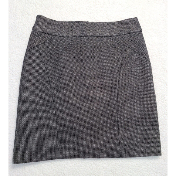 [29] Banana Republic Petite Gray Rayon Blend Pencil Skirt Lined Short- Size 0P - Picture 1 of 6
